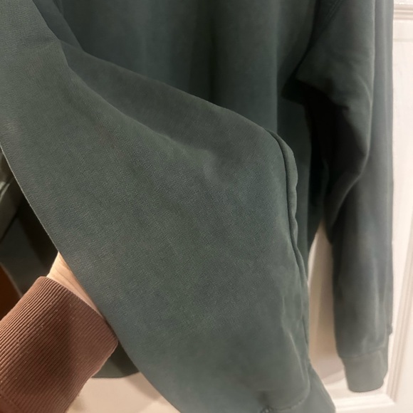 Anine Bing “Miles” Green Crewneck oversized distressed - Picture 9 of 15